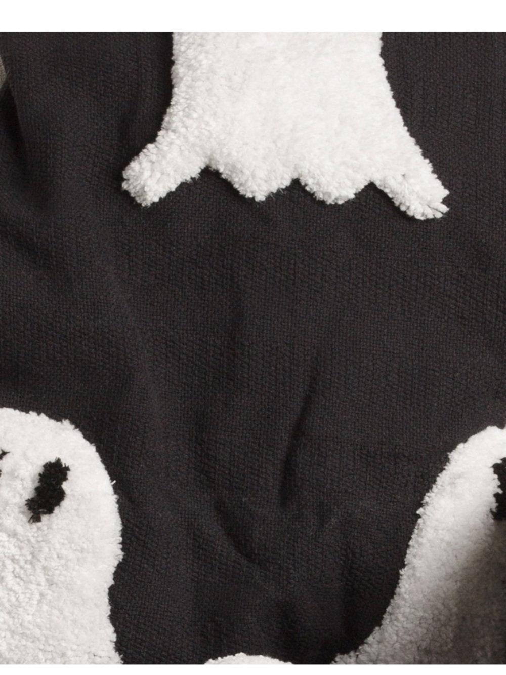 Rachel Zoe Viral TikTok Halloween White Ghost Knit Sherpa Throw w/ Tassels NEW - Picture 2 of 5